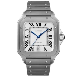 CARTIER TITANIUM WHITE DIAL "SANTOS DE CARTIER"